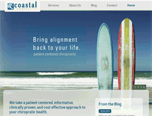 Tablet Screenshot of coastalchiro.com